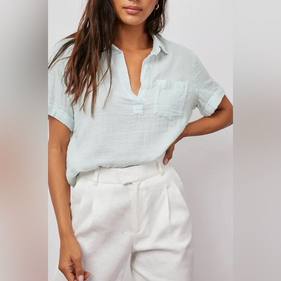 Rails Savannah Shirt in Sky - Size M - Picture 4 of 9